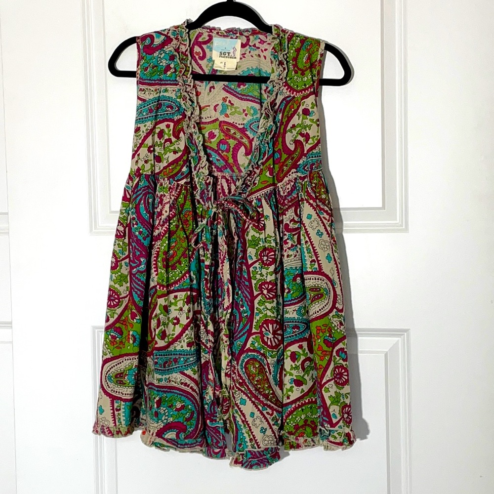 Peek Sgt. Fletcher Paisley Top Girl Large
